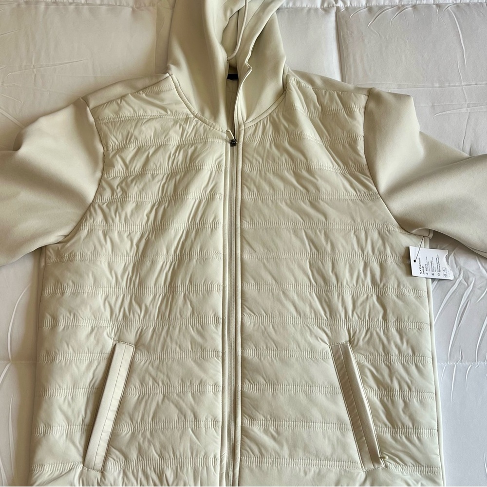 Women's Cream Hooded Jacket